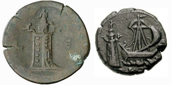 Ο φάρος της Αλεξάνδρειας σε νόμισμα του 2ου αιώνα (φώτο Βικιπαίδεια).jpg