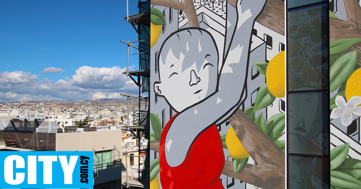 &Tau;&omicron; &nu;έ&omicron; &epsilon;&nu;&tau;&upsilon;&pi;&omega;&sigma;&iota;&alpha;&kappa;ό mural &tau;&omicron;&upsilon; Milo &sigma;&tau;&eta; &Lambda;&epsilon;&mu;&epsilon;&sigma;ό, &epsilon;&mu;&pi;&nu;&epsilon;&upsilon;&sigma;&mu;έ&nu;&omicron; &alpha;&pi;ό &tau;&eta; &Lambda;ά&pi;&eta;&theta;&omicron;, &xi;&upsilon;&pi;&nu;ά ό&mu;&omicron;&rho;&phi;&epsilon;&sigmaf; &alpha;&nu;&alpha;&mu;&nu;ή&sigma;&epsilon;&iota;&sigmaf;