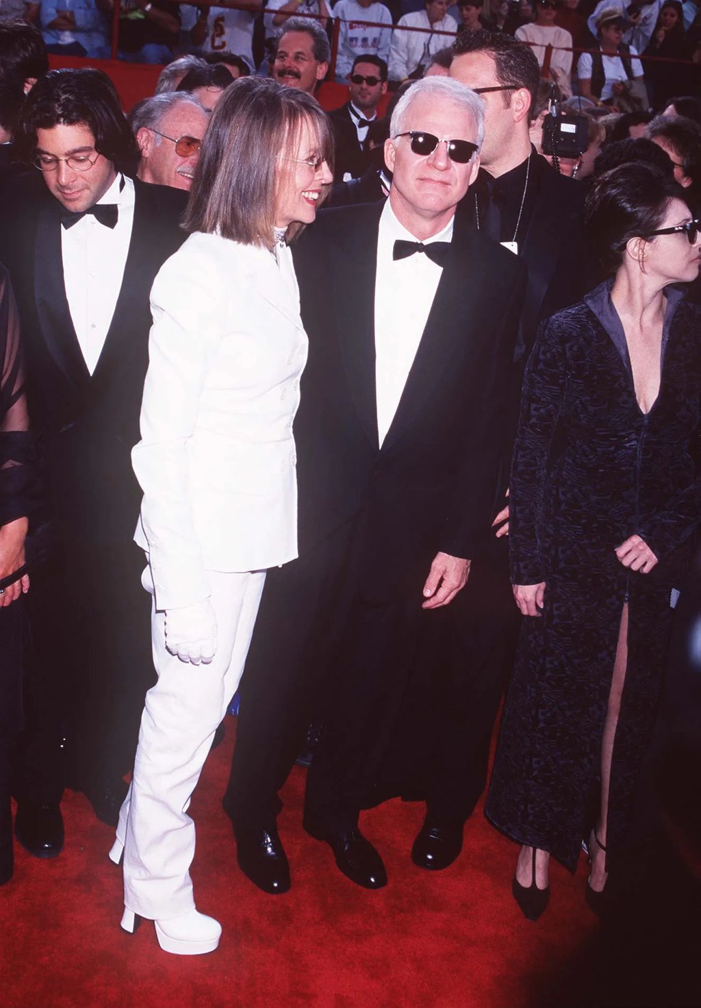 Diane Keaton and Steve Martin during The 69th Annual Academy Awards. Jeffrey Mayer.jpg