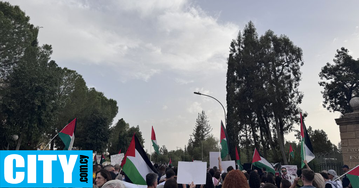 Διαμαρτυρία στη Λευκωσία για την κατάληψη του Madleen από τις ισραηλινές δυνάμεις
