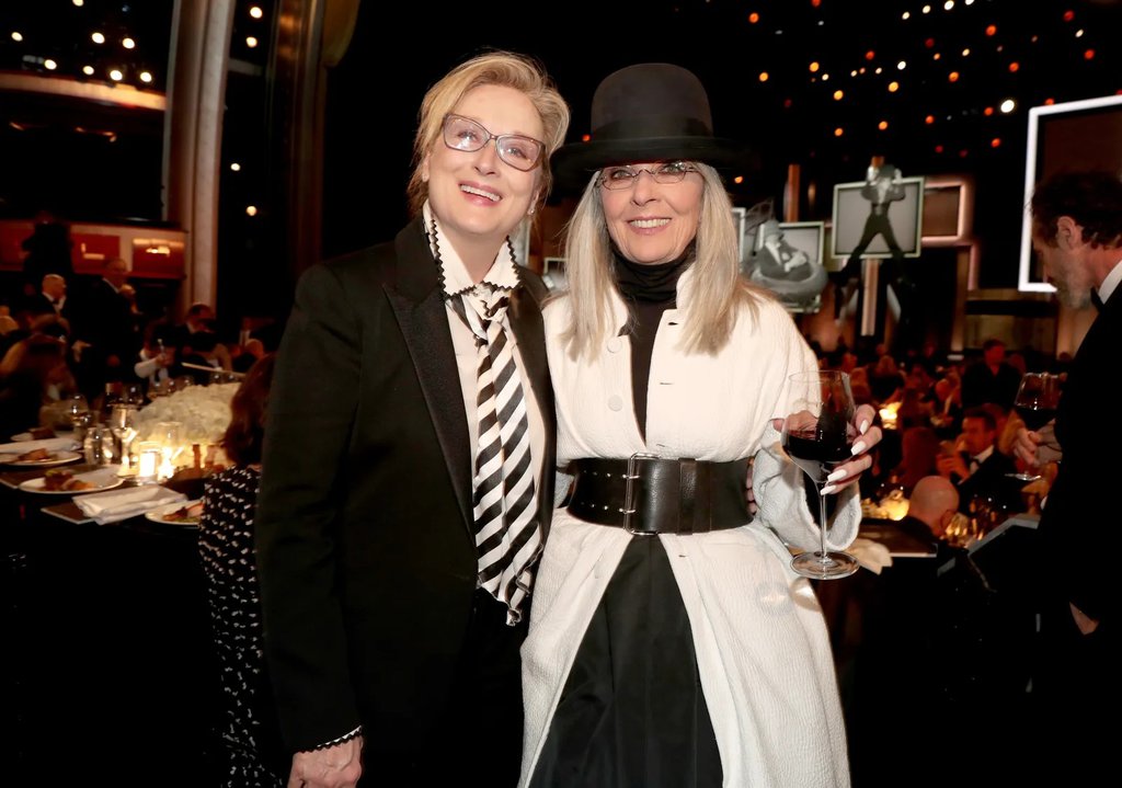 Meryl Streep and Diane Keaton, as the latter recieved the American Film Institute's Life Achievement Award in 2017. Christopher Polk_Getty Images.jpg