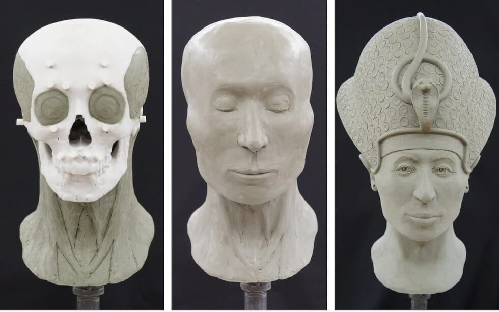 The bust in different stages.jpg