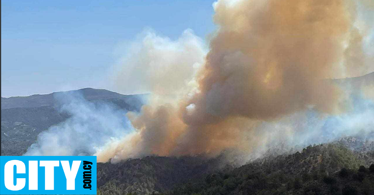 Υπό μερικό έλεγχο η πυρκαγιά που ξέσπασε χθες στην επαρχία Λεμεσού